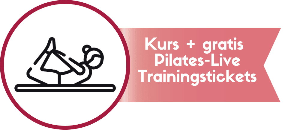 Kurs und gratis Pilates Tickets Fähnchen